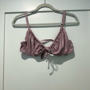 Hollister pink sparkly bikini top